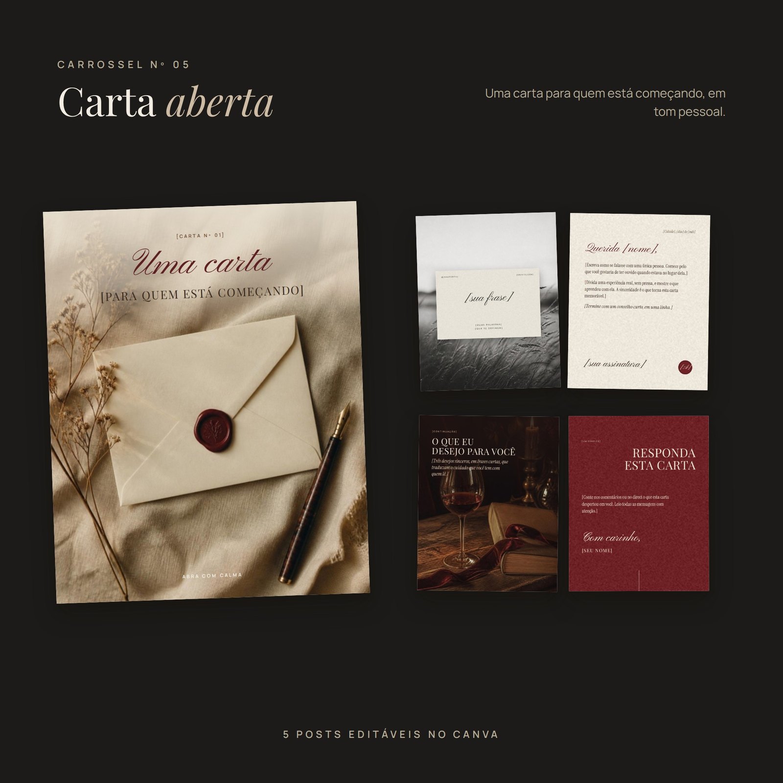 Carrossel 3 do Pack Marca Pessoal, post a post