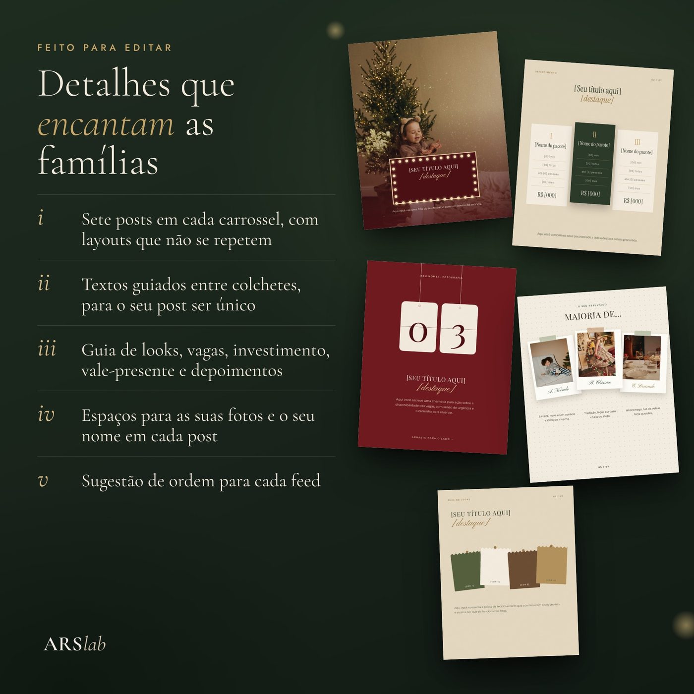 Posts internos do Pack Natal
