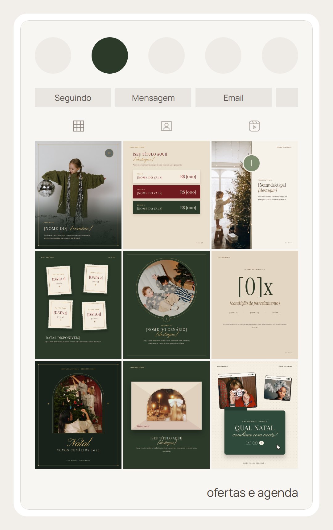 Feed: Ofertas e agenda